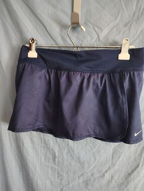 Nike Dri-Fit Skort Women's M Navy Blue Athletic Tennis Golf Skirt
